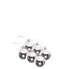 NATAL BOLA LISA 4CM NTB1002P PTA C/6